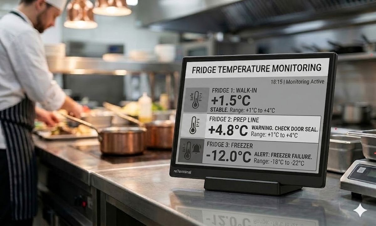 INKDASH — fridge temperature monitoring